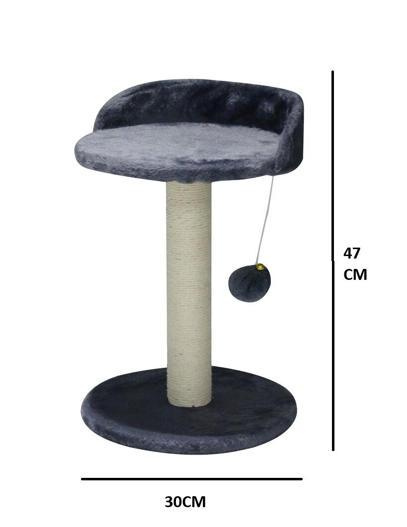 CARLA HOME Cat Tree Tower for Indoor Cats with Plush Perch, Sisal Scratching Post & Hanging Ball Toy for Kittens or Small Breeds