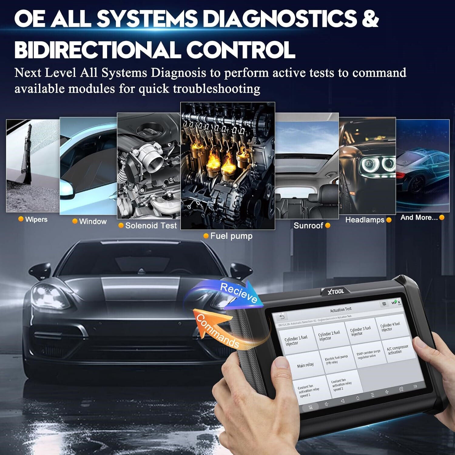D7W Wireless OBD2 Scanner ECU Coding Key Programming