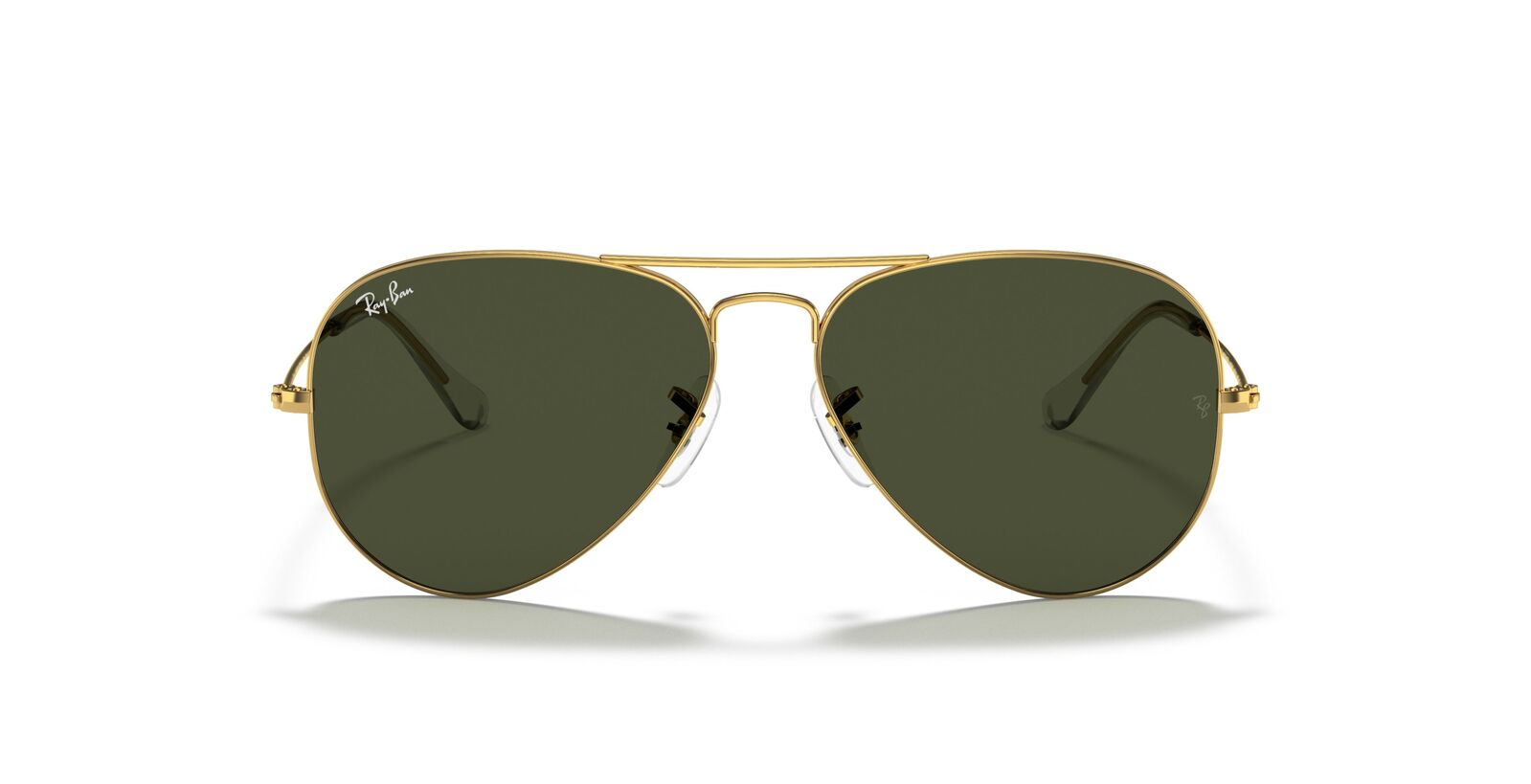 Aviator Classic Sunglasses in Gold and Green