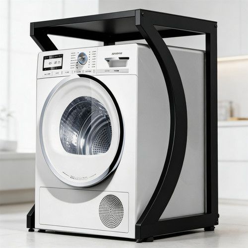 ORIGINAL Dryer Stand Maxi: Portable Dryer Rack Heavy Duty Steel Capacity Black for Washer/Dryer/Mini Fridge