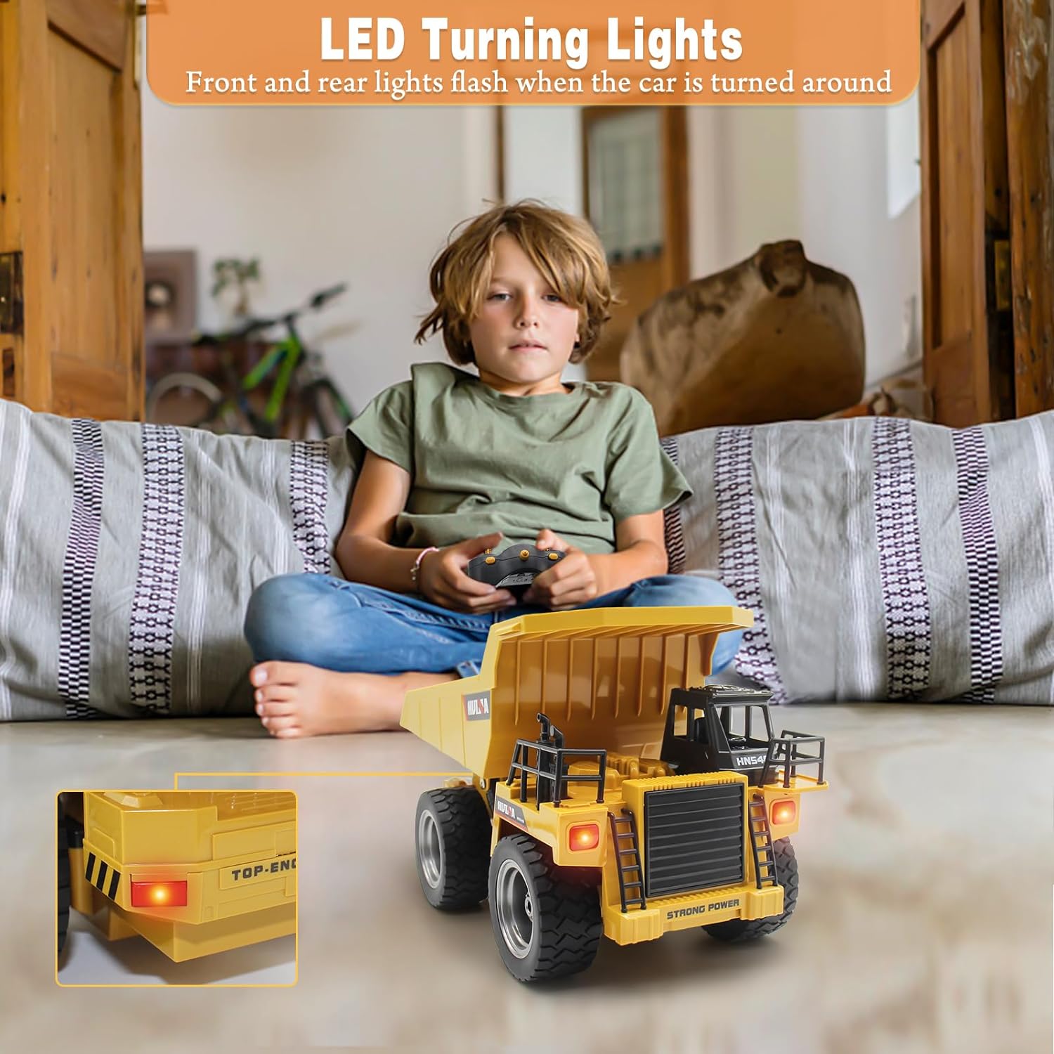 Remote Control Construction  RC Truck Vehicle Toys for Kids Gift