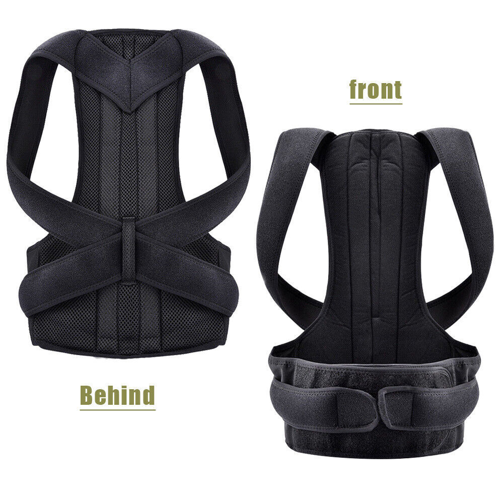 Posture Corrector Lumbar Brace Pain Relief Full Back Support Shoulder Brace Belt