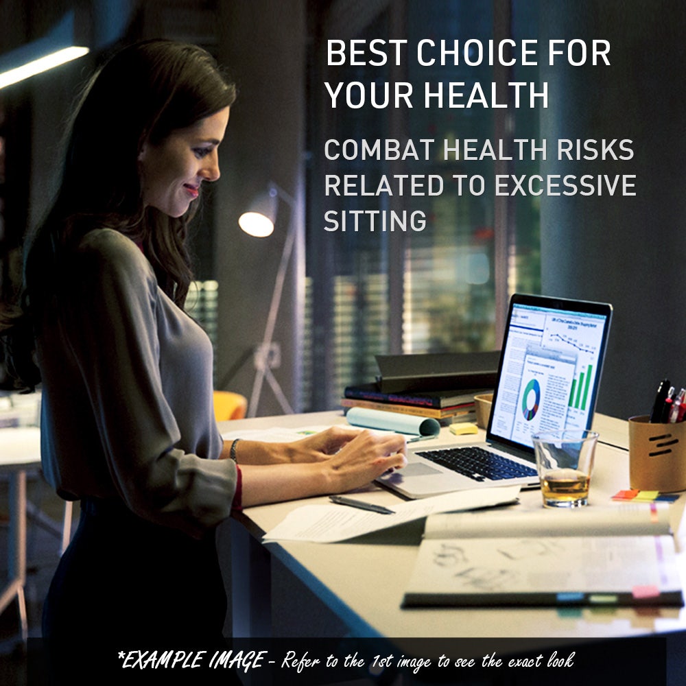 FORTIA Sit To Stand Up Standing Desk, 150x68cm, 72-118cm Electric Height Adjustable, Ergonomically Curved Edge, 50kg Rated, White Oak Style/Silver Frame