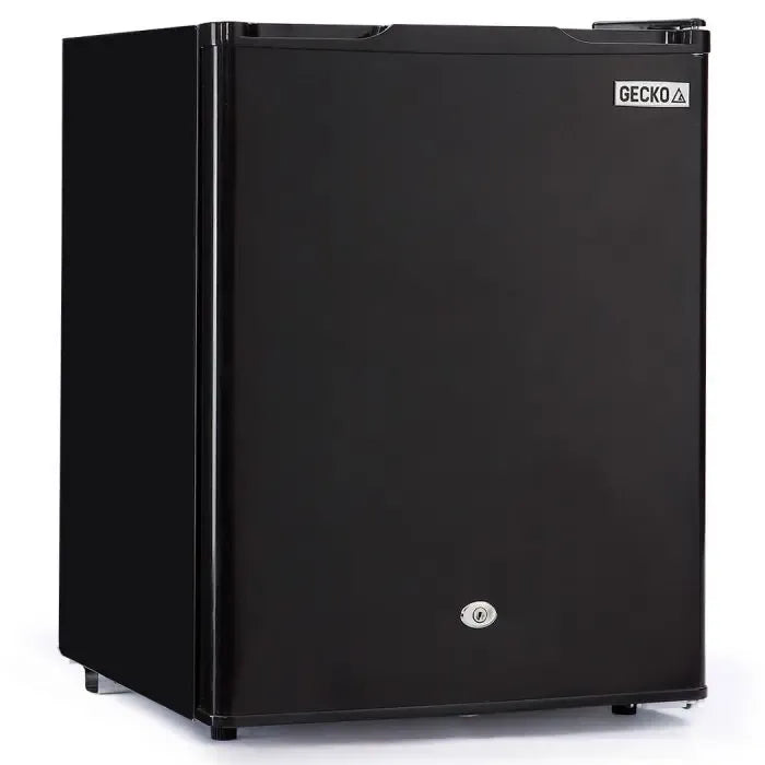 GECKO 70L Portable Bar Fridge and Freezer 12V/24V for Camping, Caravans, Black