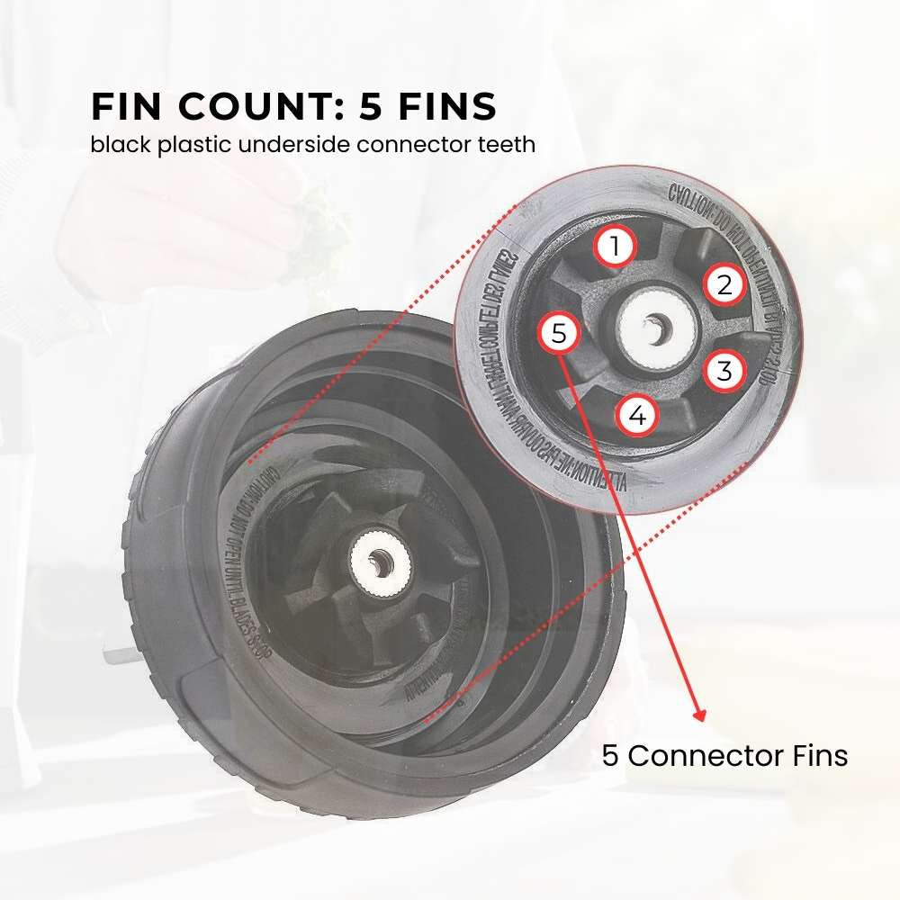 For Nutri Ninja 5 Fin Extractor Blade Replacement Compatible with QB3000 Series