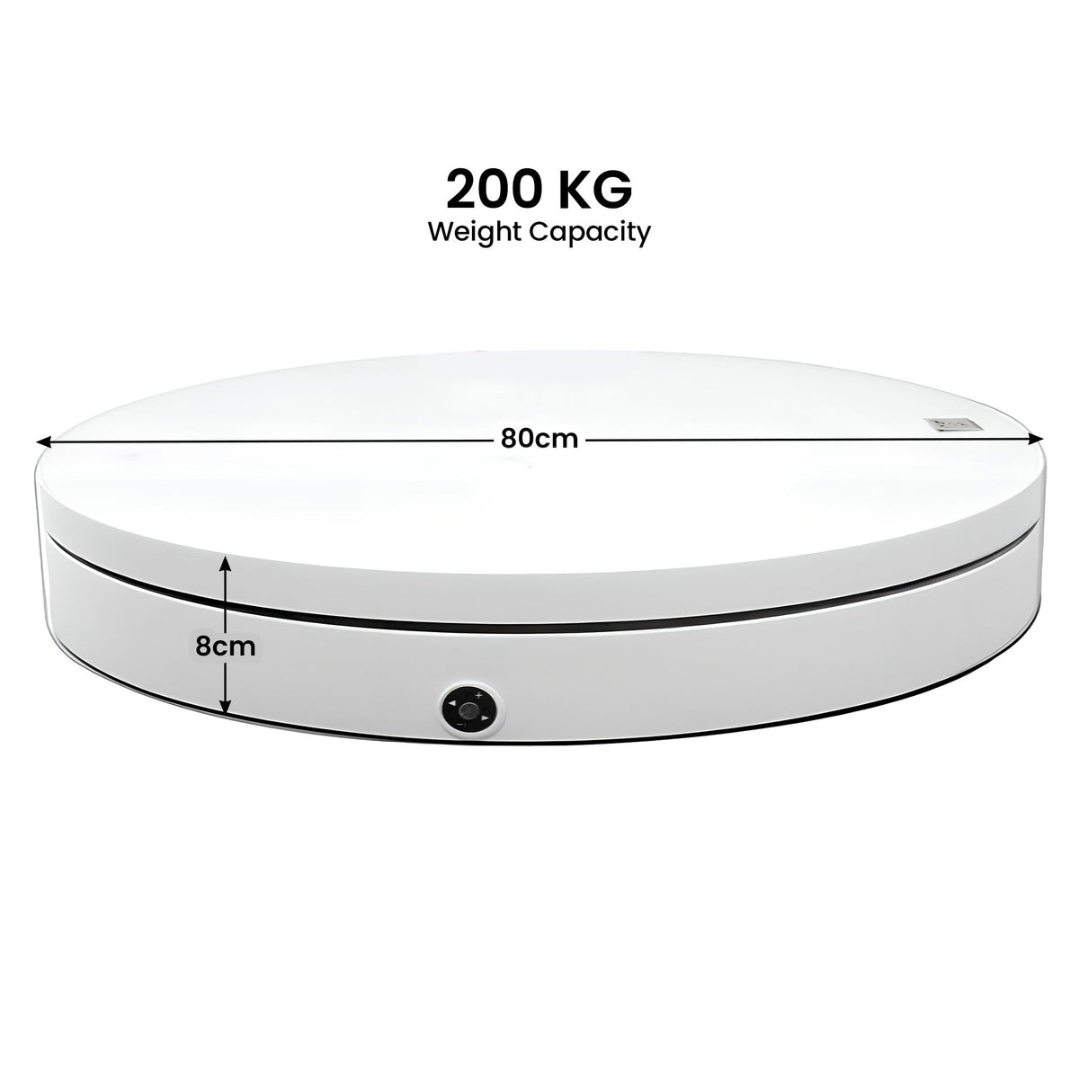 Christabelle 80cm 200kg Commercial Electric Display Turntable Motorised White