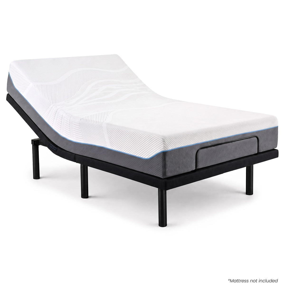 Therapedic Advance King Single Adjustable Bed Frame Base with Head Tilt, Massage, USB & Wireless Remote