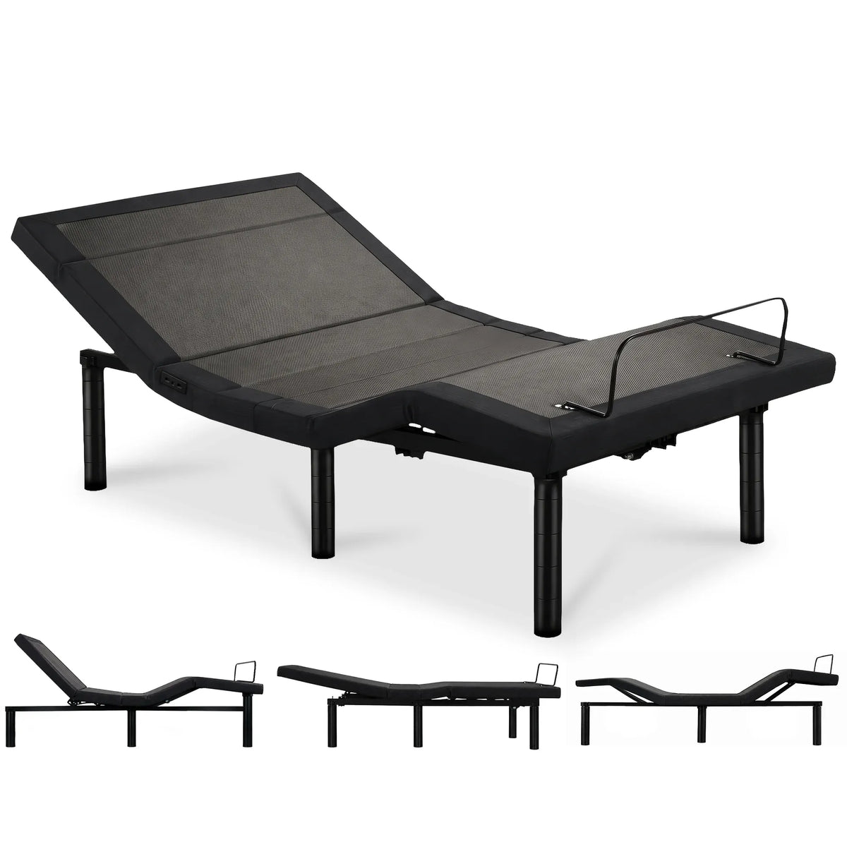 Therapedic Advance Long Single Adjustable Bed Frame Base with Head Tilt, Massage, USB & Wireless Remote