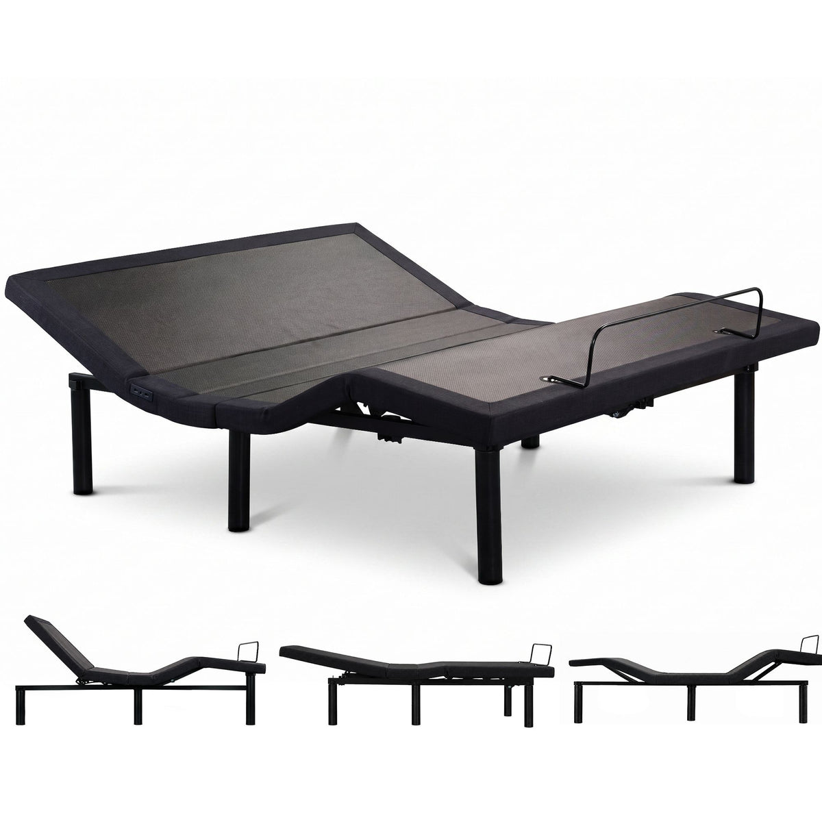 Therapedic Versa Electric Queen Adjustable Bed Base Frame with Massage Dual Motor Zero Gravity & Wireless Remote