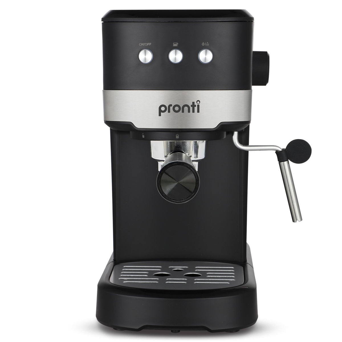 Pronti KCM-850D Coffee Machine 20 Bar Espresso Maker with Milk Frother and 1.25L Tank