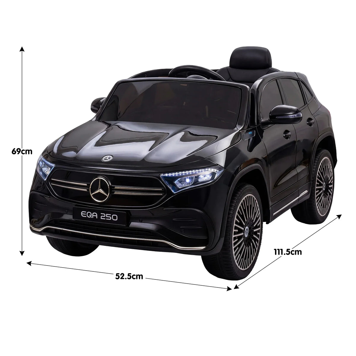 Kahuna Mercedes-Benz EQA 250 Kids 12V Electric Ride-On Car with Parental Remote Control