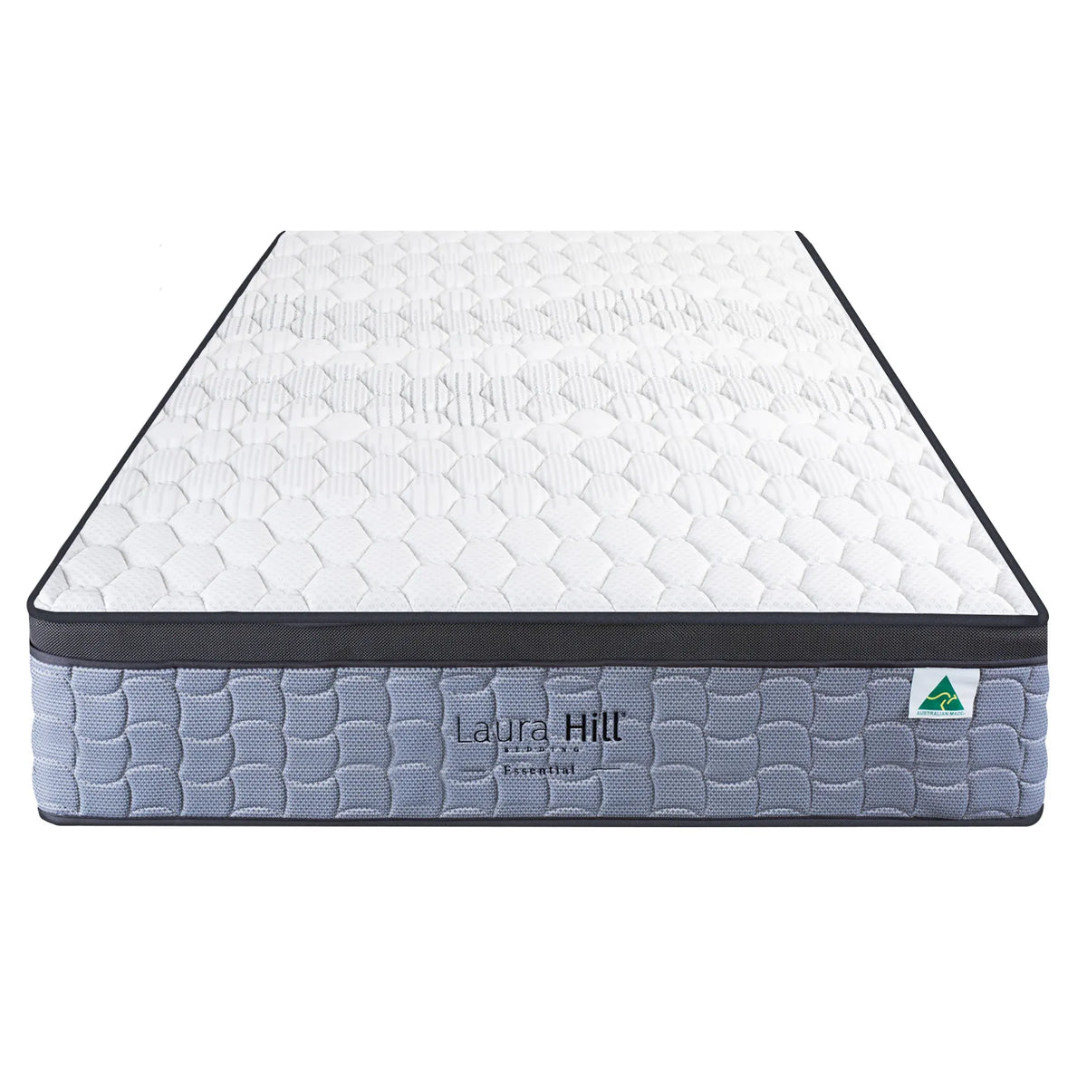 Laura Hill Essential Double Mattress Australian Made 5-Zone Pocket Spring High-Density Foam Bed