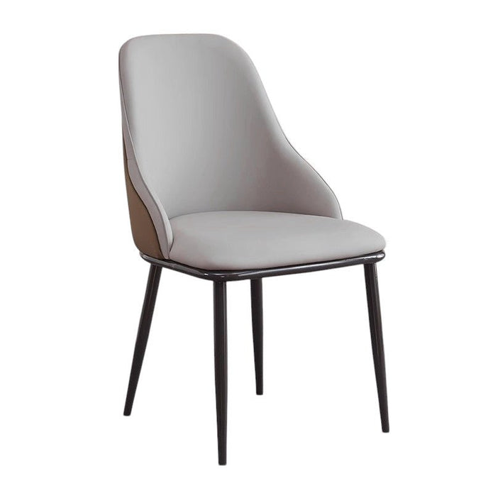 VELLUTO Dining Chair Modern upholstered Leather Kitchen Chairs with armrests Bathtub Chair Leisure Lounge Chair Living Room Bedroom Home Set of 2
