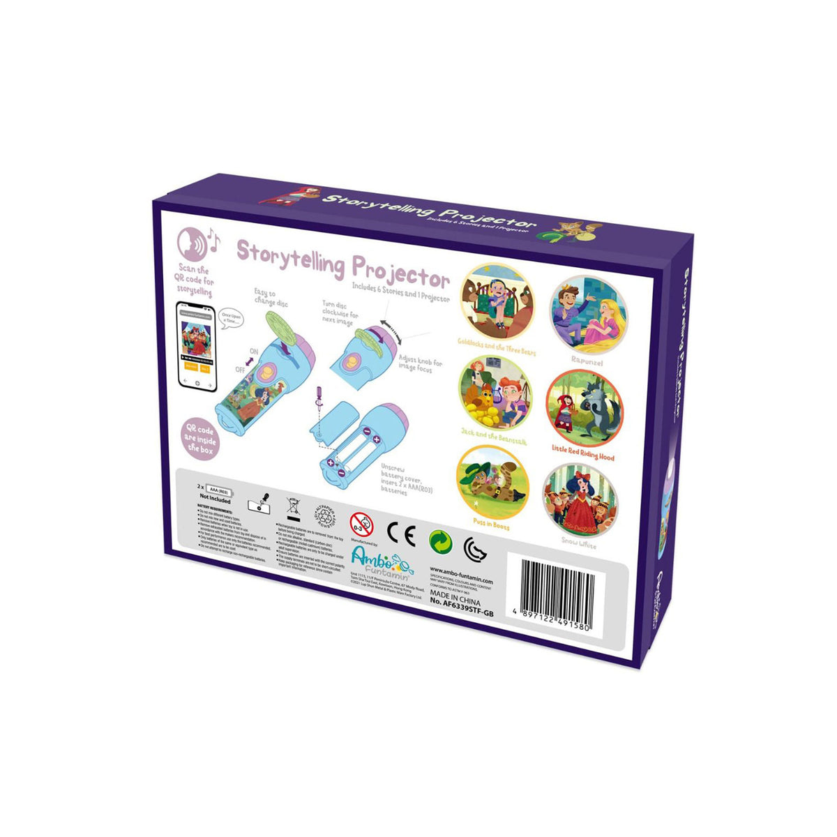 Storytelling Torch Projector 6 Stories Gift Set - Audio Kids Learning STEM Toy  - Series 2