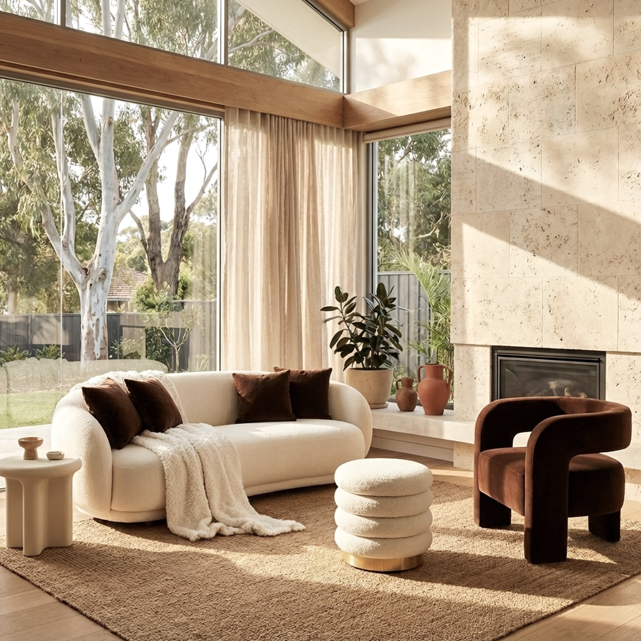 Interior Ave - Portia Velvet Arm Chair - Espresso