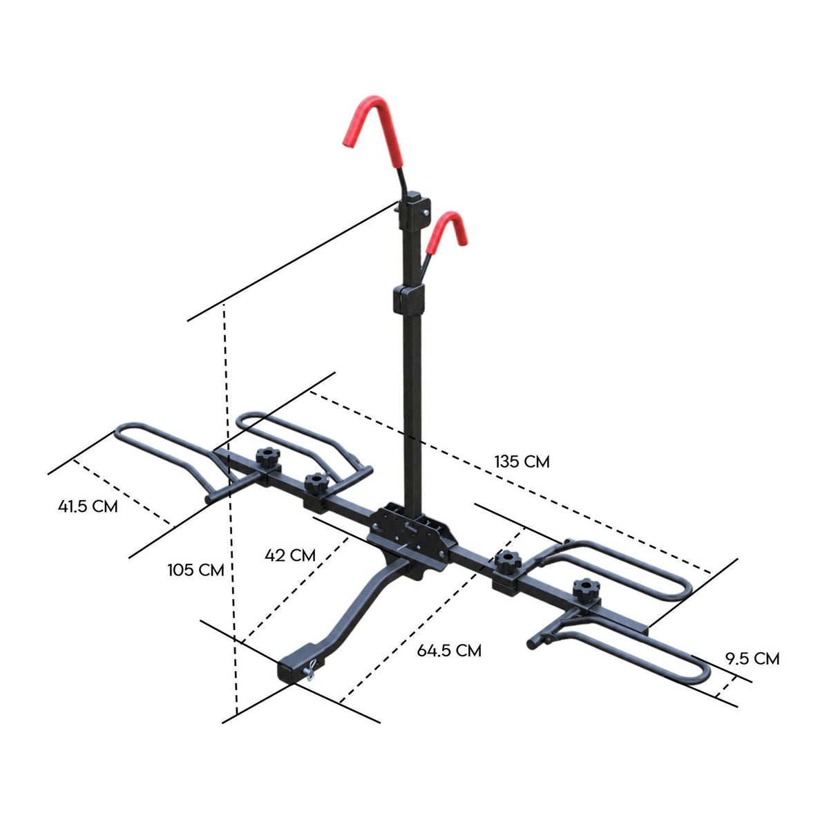 2 E Bike Rack Bicycle Carrier Hitch Rear Platform for Car SUV Foldable 2 Inch