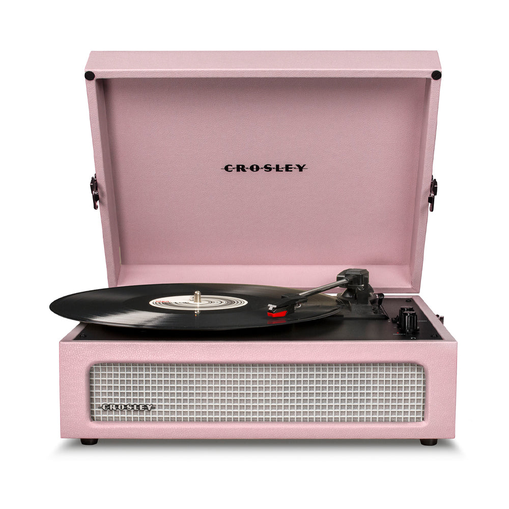 Crosley Voyager Bluetooth Portable Turntable + Crosley Turntable Stand Bundle - Amethyst