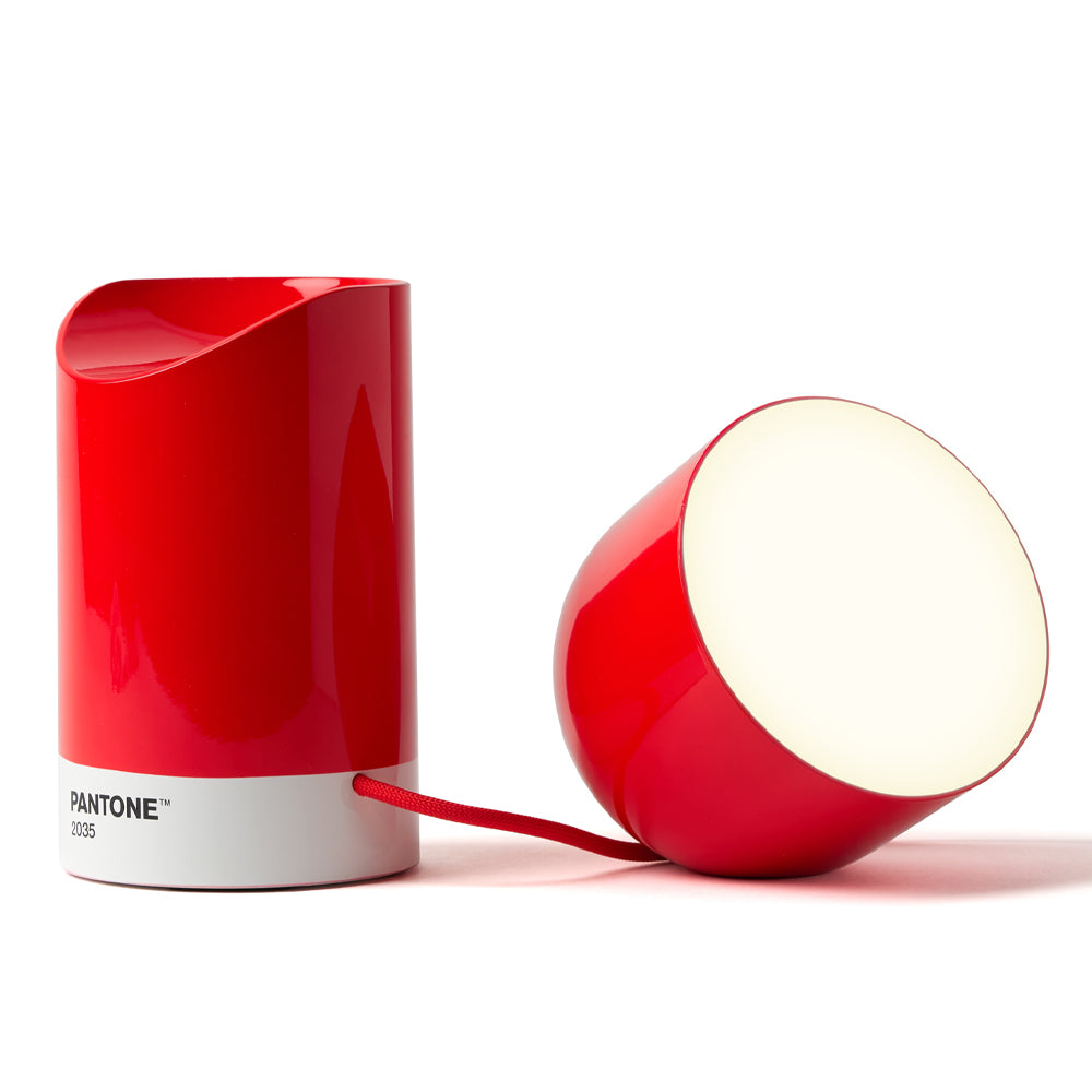 Lexon Orbe Portable Led Lamp With Moving Head PANTONE - 2035 Red