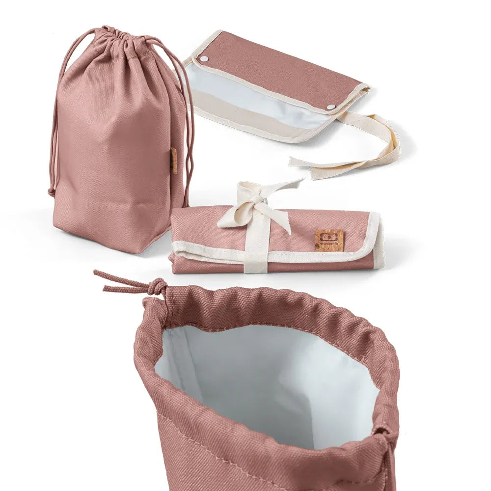 Monbento Escape - The XXL Insulated Bag For All Your Outings - Pink Moka