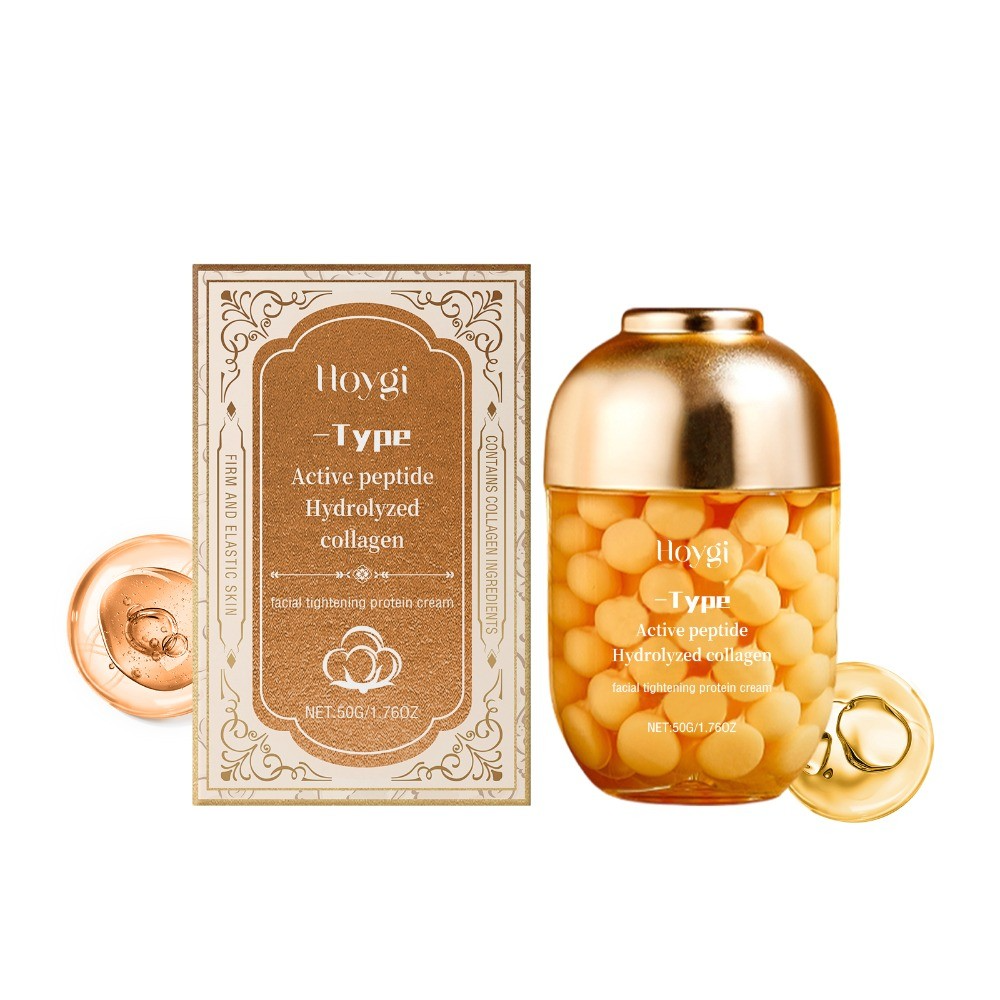 Hoygi Collagen Capsule Moisturizing And Hydrating Cream, Moisturizing And Lightening Fine Lines Skin Elastic Firming Cream