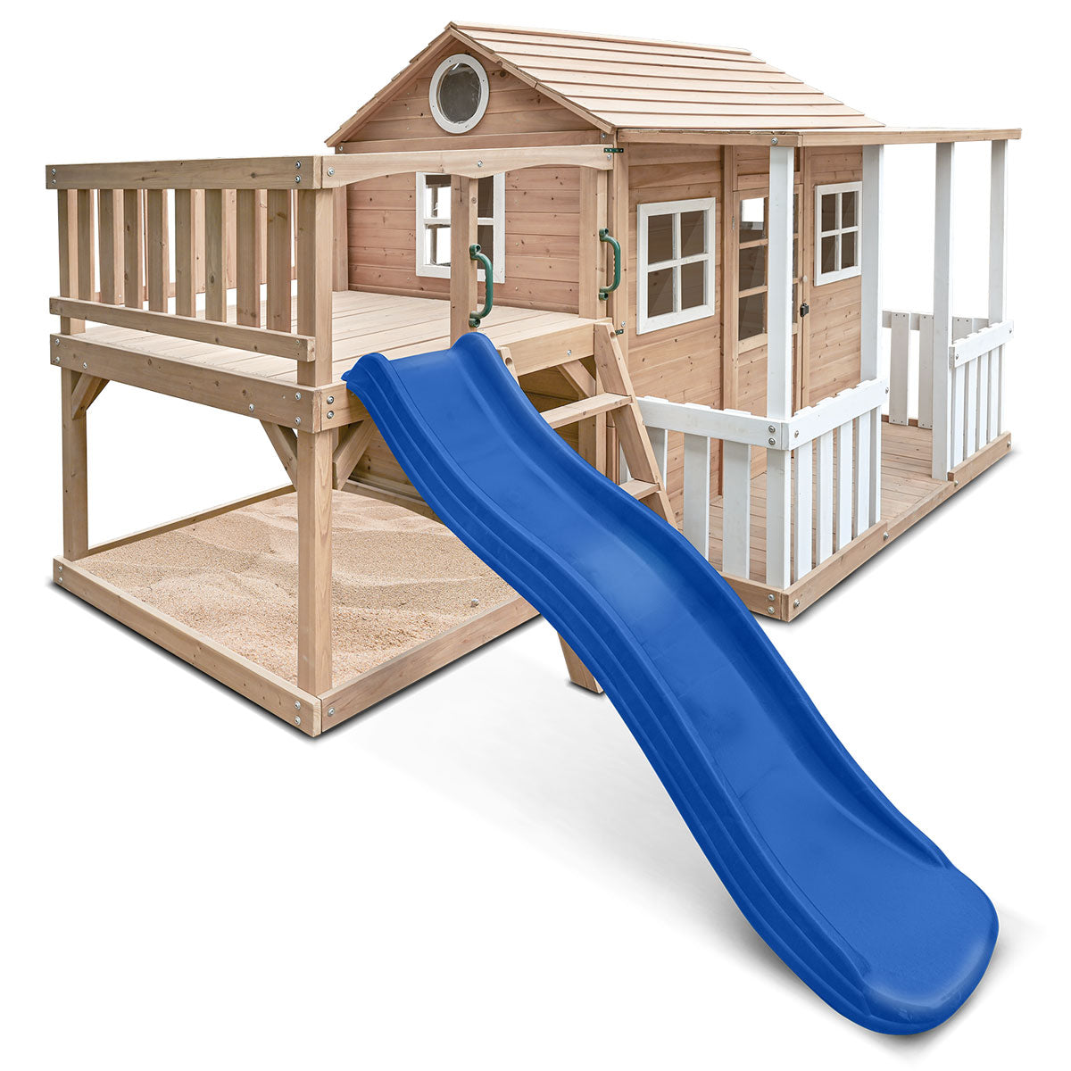 Lifespan Kids Finley Cubby House with 1.8m Slide (Blue)