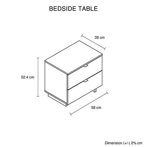 5 Pcs King Bedroom Suite in Fabric LED Light