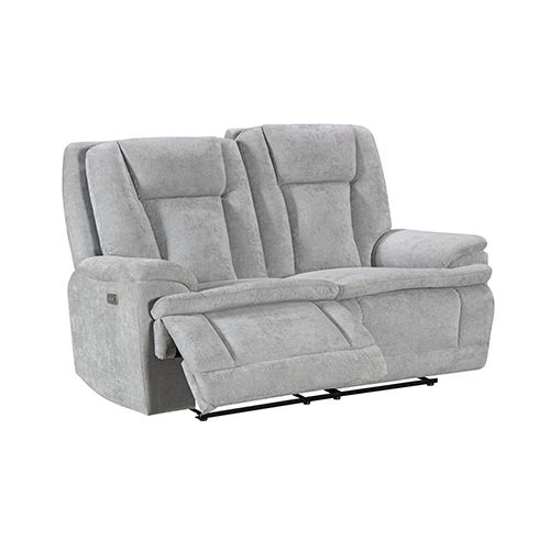 2 Seater Power Recliner Chair in Grey