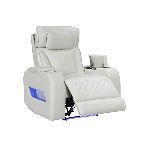 3+1+1 Seater Power Recliner Sofa Set with LED Light In Grey