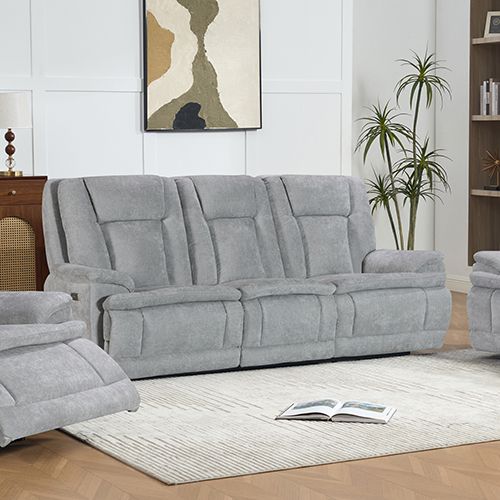 3+1+1 Seater Power Recliner Sofa Set in Grey
