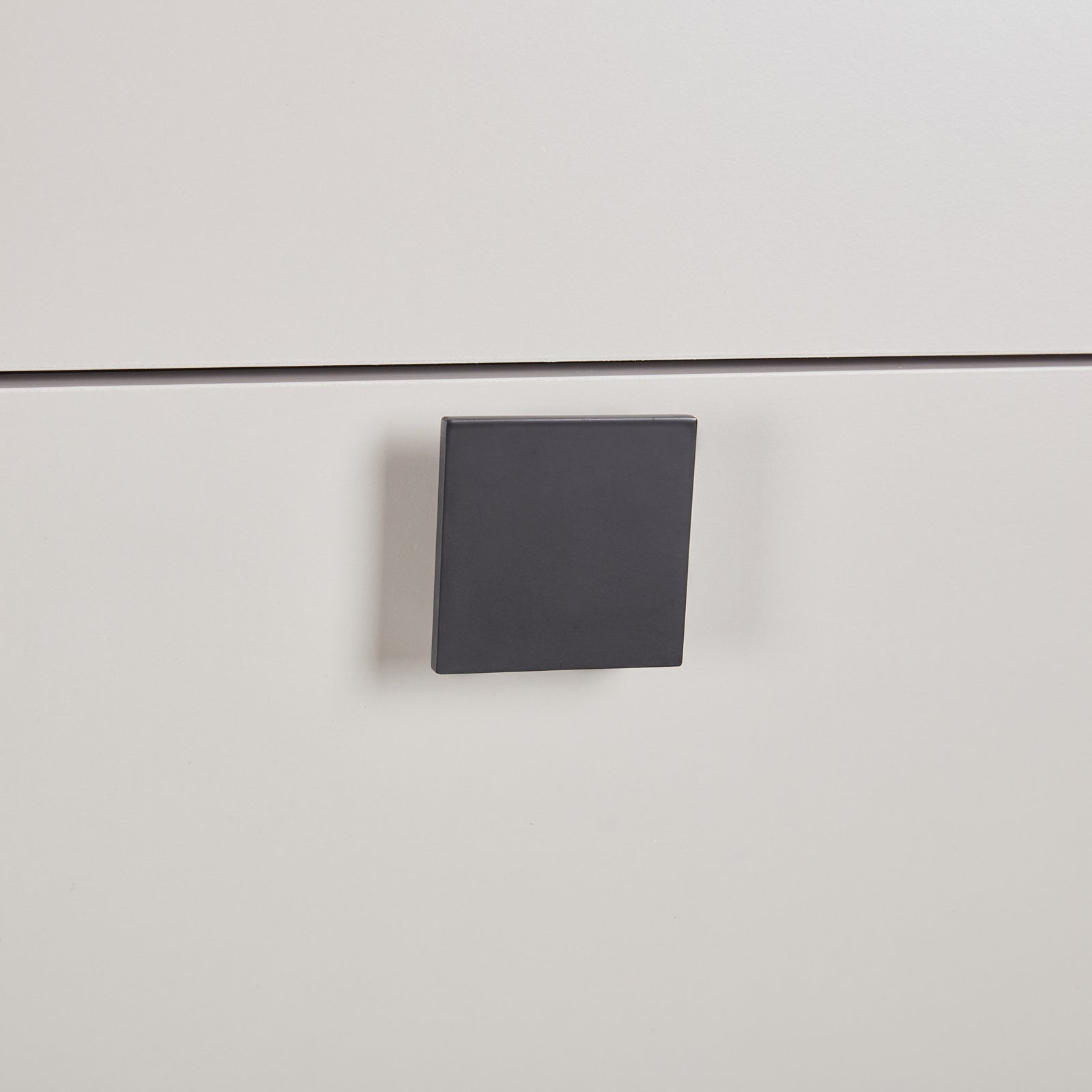 Tallboy with 5 Storage Drawers MDF Combination of Champagne and Black Colour