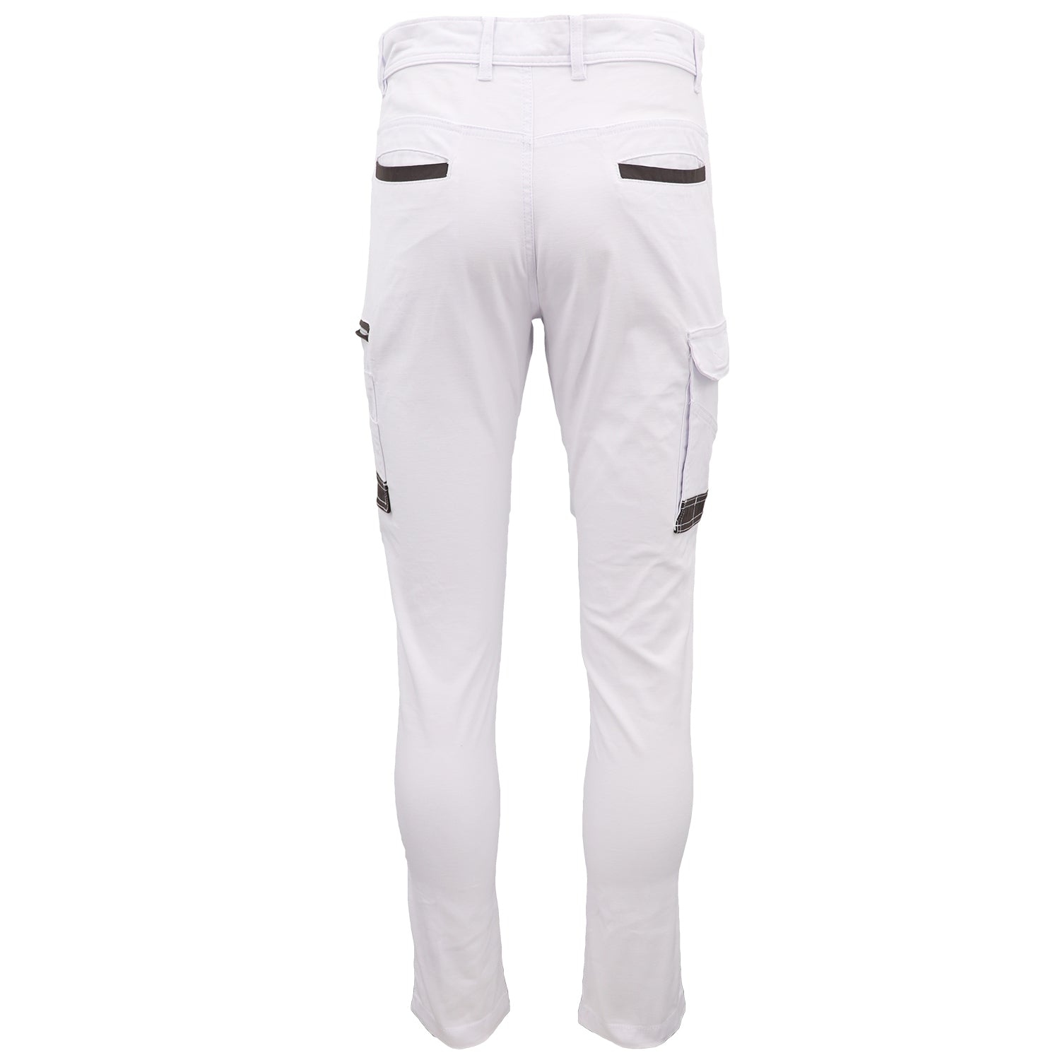 Men's Cotton Drill Cargo Work Pants UPF 50+ 13 Pockets Tradies Workwear Trousers, Navy, 30