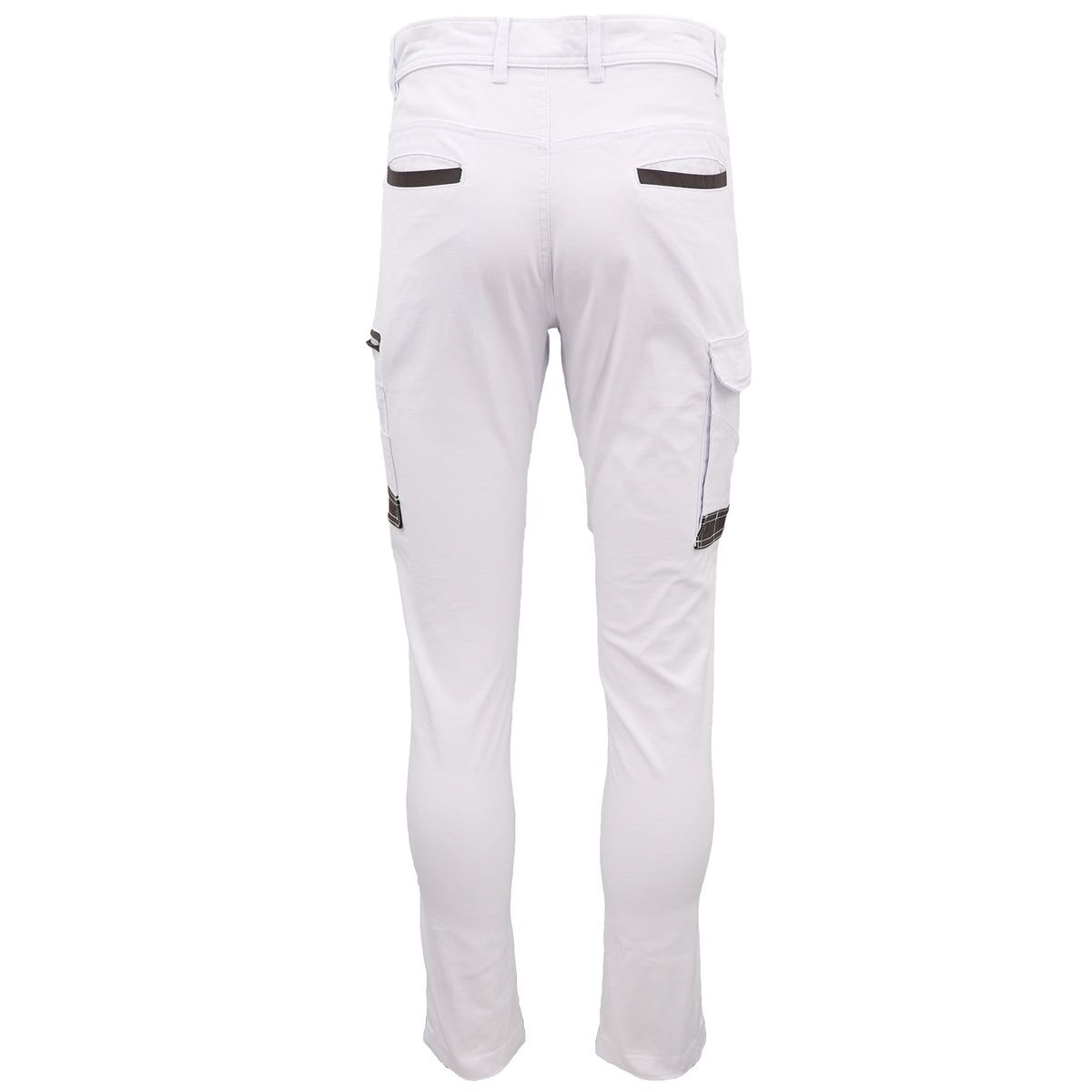 Men's Cotton Drill Cargo Work Pants UPF 50+ 13 Pockets Tradies Workwear Trousers, Navy, 34