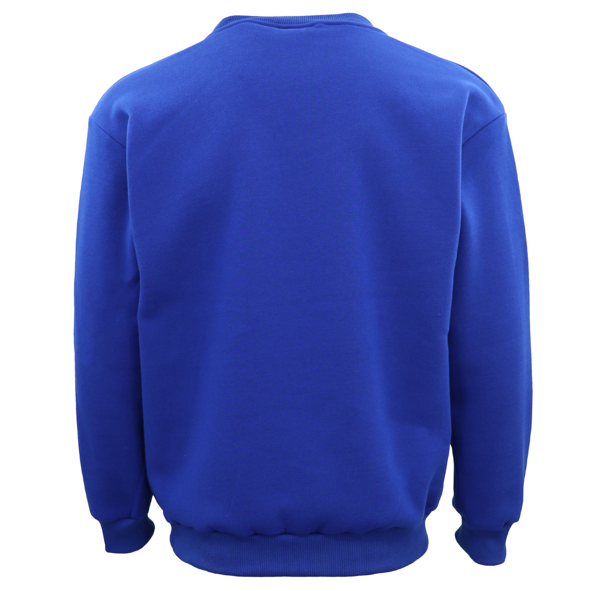 New Adult Unisex Plain Pullover Fleece Jumper Mens Long Sleeve Crew Neck Sweater, Olive, S