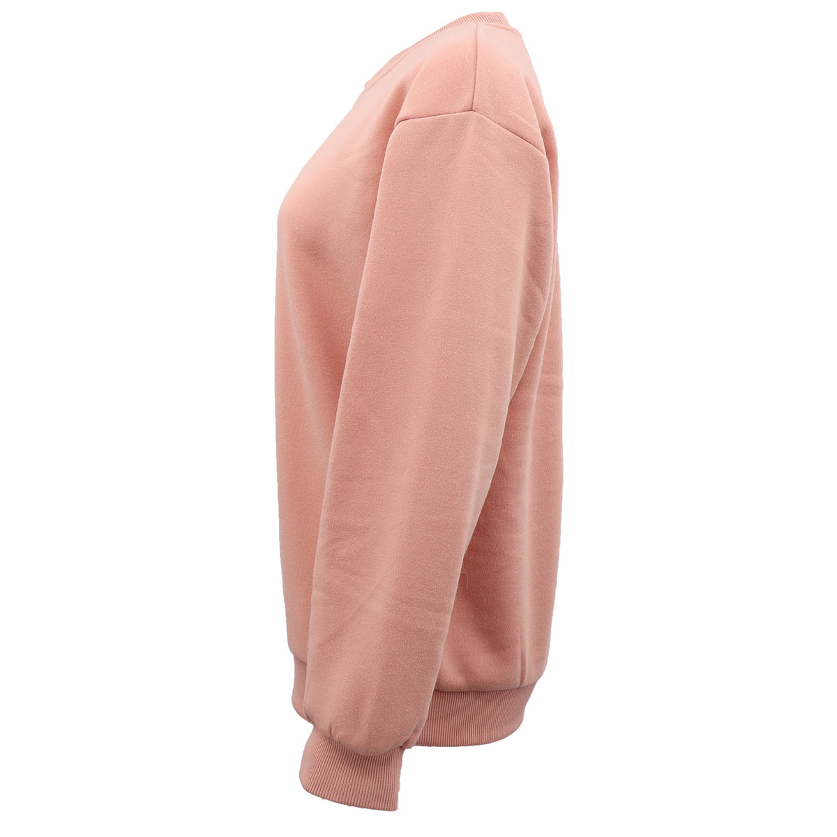 New Adult Unisex Plain Pullover Fleece Jumper Mens Long Sleeve Crew Neck Sweater, Royal Blue, M