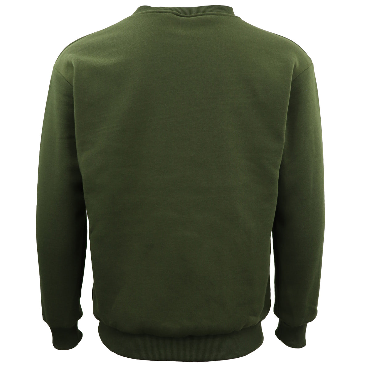 New Adult Unisex Plain Pullover Fleece Jumper Mens Long Sleeve Crew Neck Sweater, Red, M