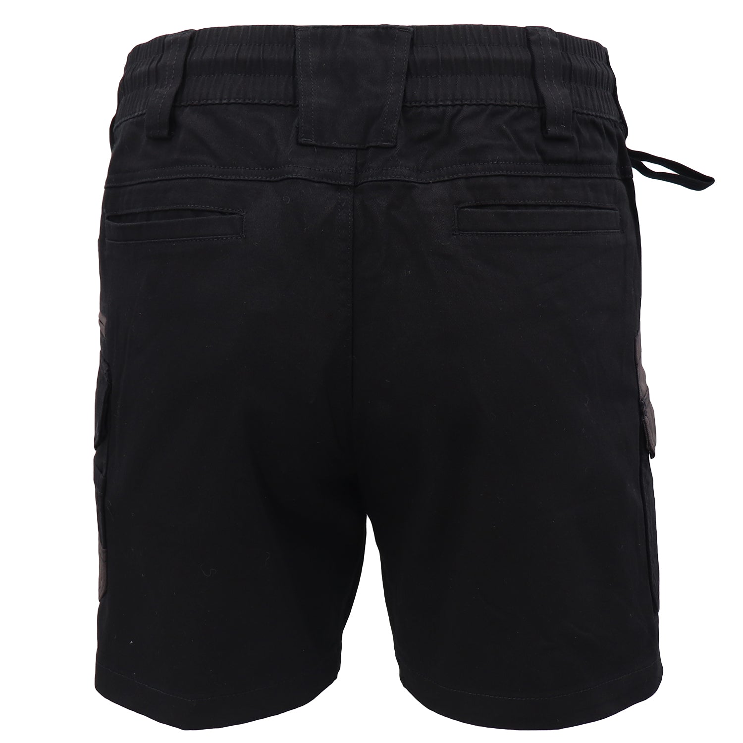 Mens Cargo Cotton Work Shorts 10 Pockets Tradies Utility Pants Workwear Trousers, Black, 38
