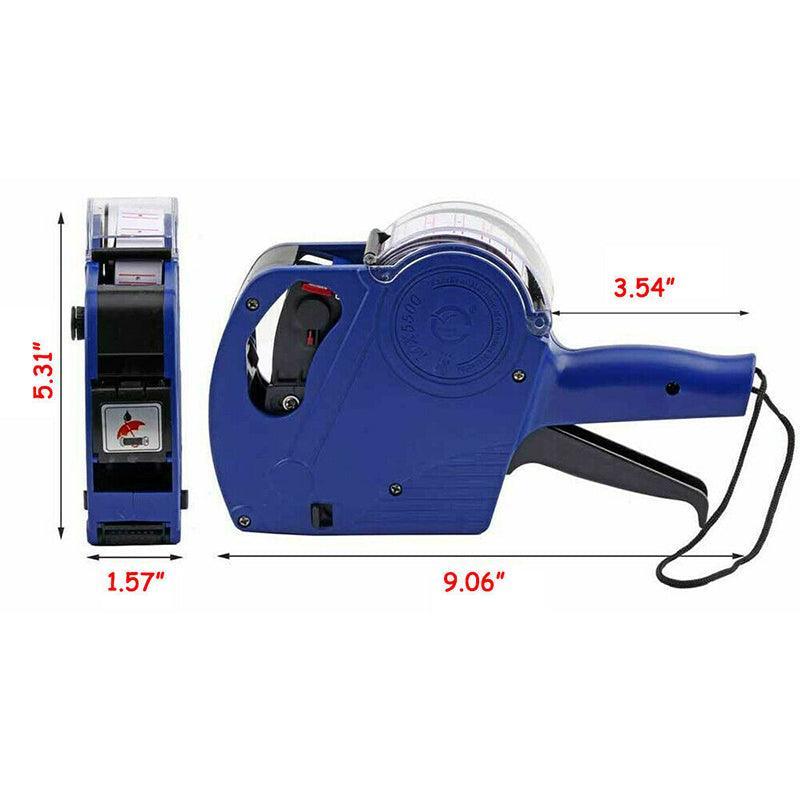 Tag Gun Labeller Kit With 6 Rolls Labels And 5 Inks Roller - Yellow