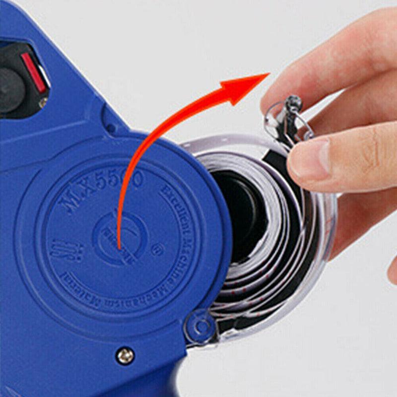 Tag Gun Labeller Kit With 6 Rolls Labels And 5 Inks Roller - Yellow