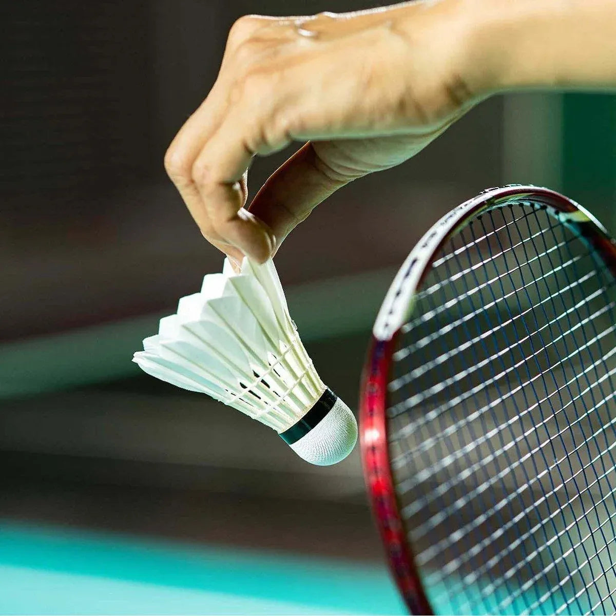 12 Pcs Badminton Shuttlecocks Durable Gooes Feather Badminton Ball For Training