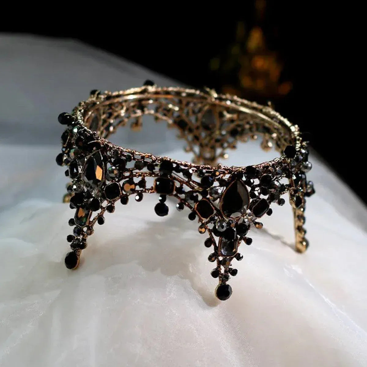 Baroque Princess Full Circle Crown Birthday Wedding Decor Performance Headwear