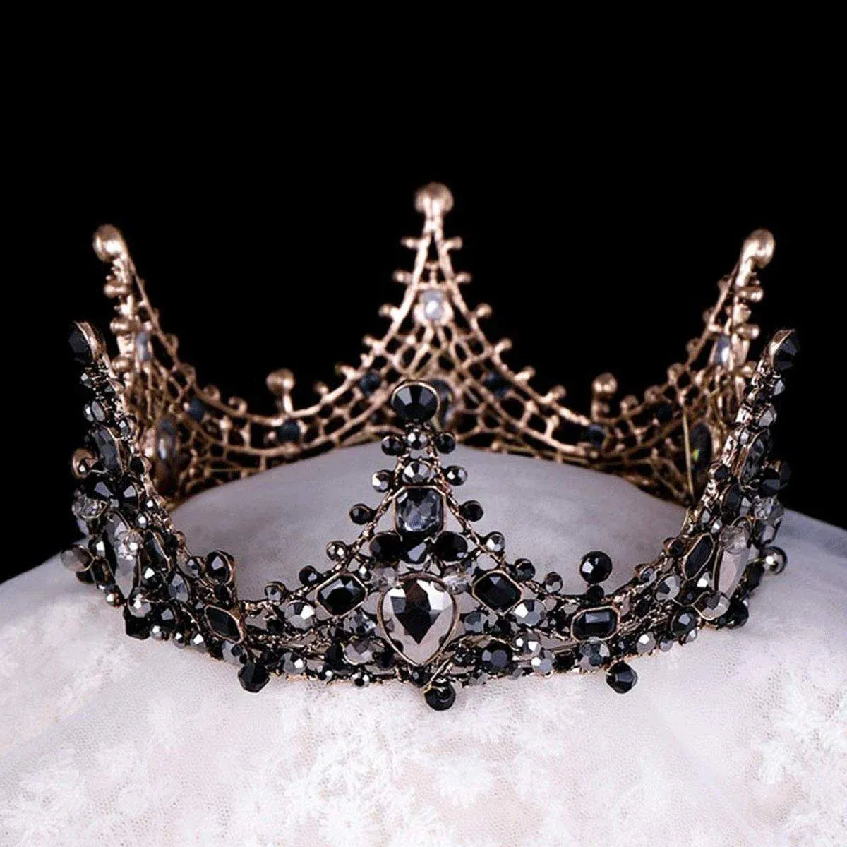 Baroque Princess Full Circle Crown Birthday Wedding Decor Performance Headwear