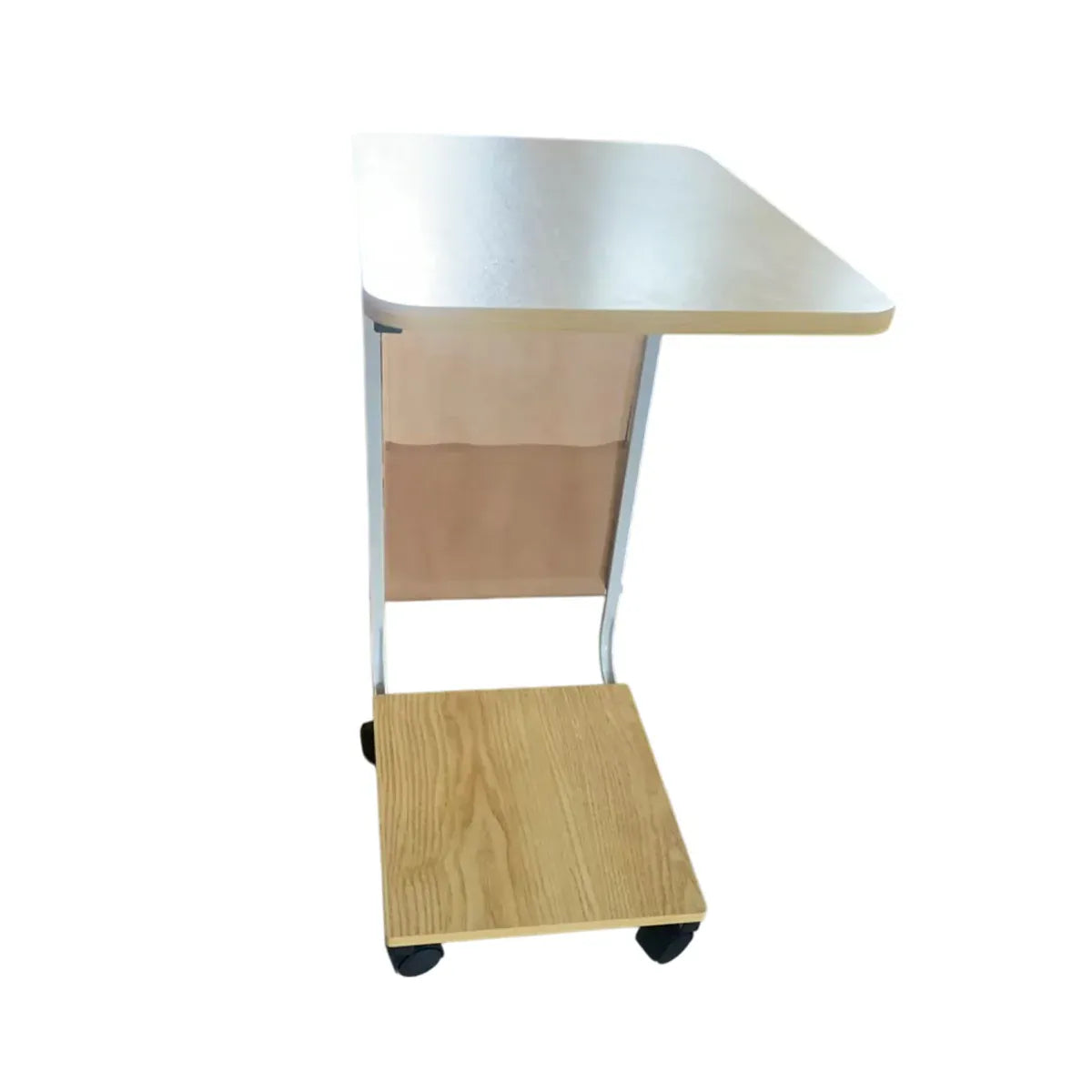 Mobile Coffee Table Tea Table Computer Desk with Wheels for Living Room Home