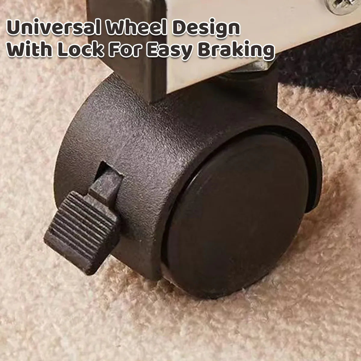Mobile Coffee Table Tea Table Computer Desk with Wheels for Living Room Home