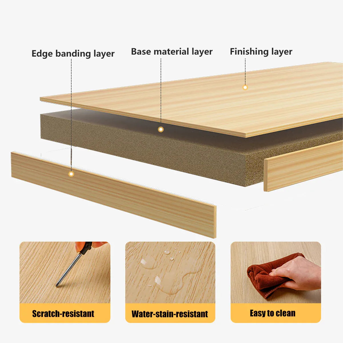 Mobile Coffee Table Tea Table Computer Desk with Wheels for Living Room Home