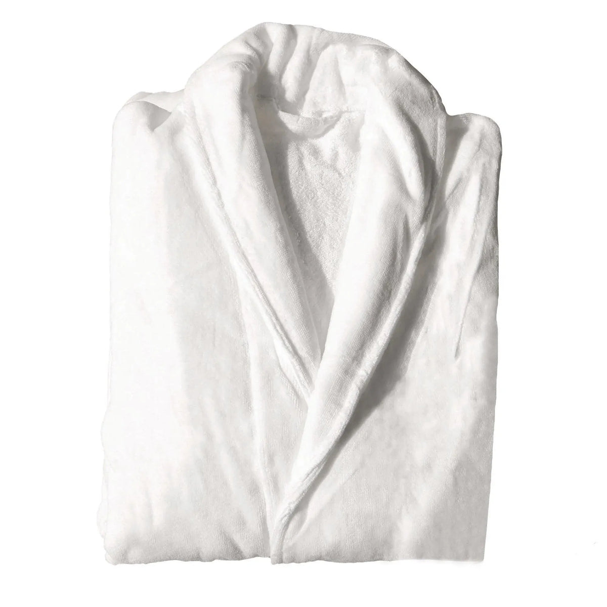 Cotton Kimono Collar Bathrobe Hotel Quality Thick Fleece Towel Embroidered Robe - Velvet