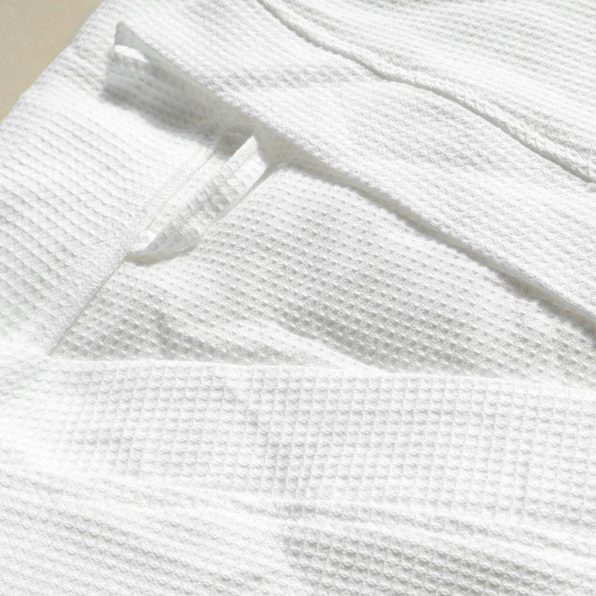 Cotton Kimono Collar Bathrobe Hotel Quality Thick Fleece Towel Embroidered Robe - Velvet