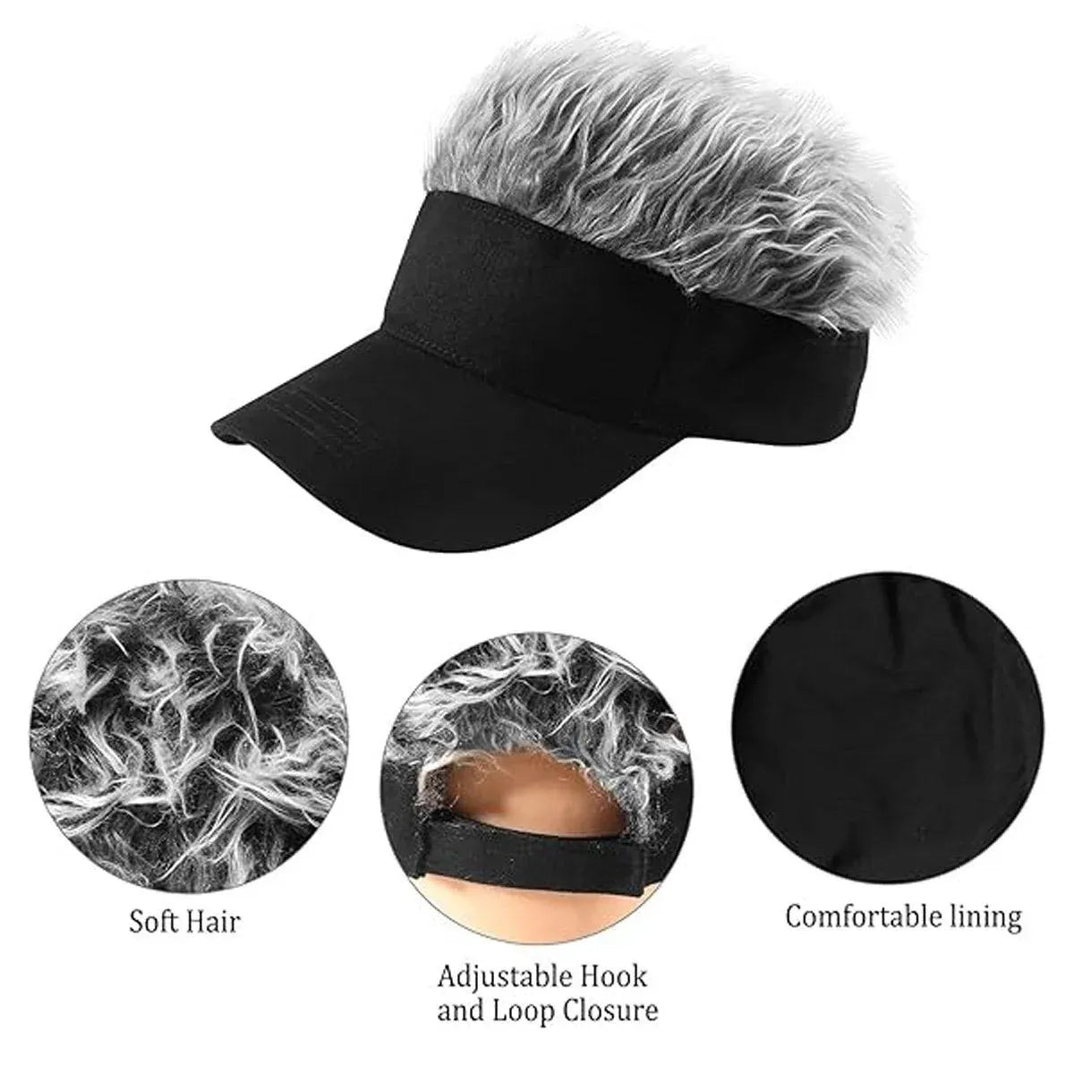 Trendy Hip Hop Wig Cap Stylish Duck Bill Cap for Hipster Fashion Accessories