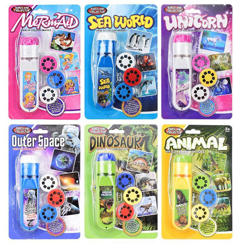 Torch Projector Educational Toy Gift for Ages 3 to 12 with Slide Show Feature - Mermaid