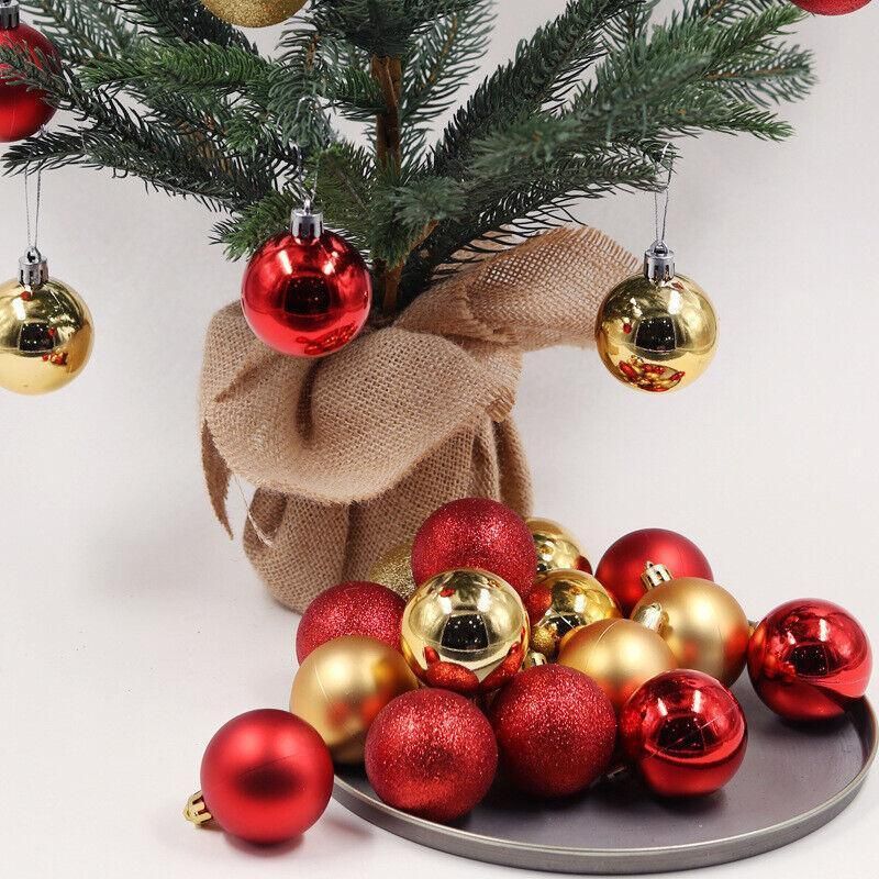 24Pcs/Pack Christmas Tree Xmas Balls Decorations Baubles Party Wedding Ornament - Fruit Green
