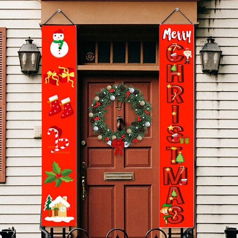 Nutcracker Soldier Door Banner Couplet Merry Christmas Xmas Decoration Ornaments - 04